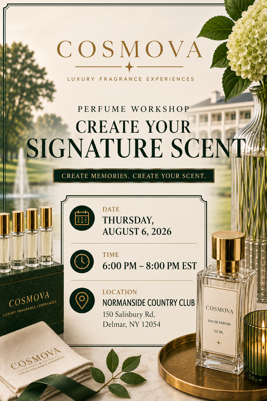Normanside Country Club | Create Your Signature Scent: Perfume-Making Worksho| August 6