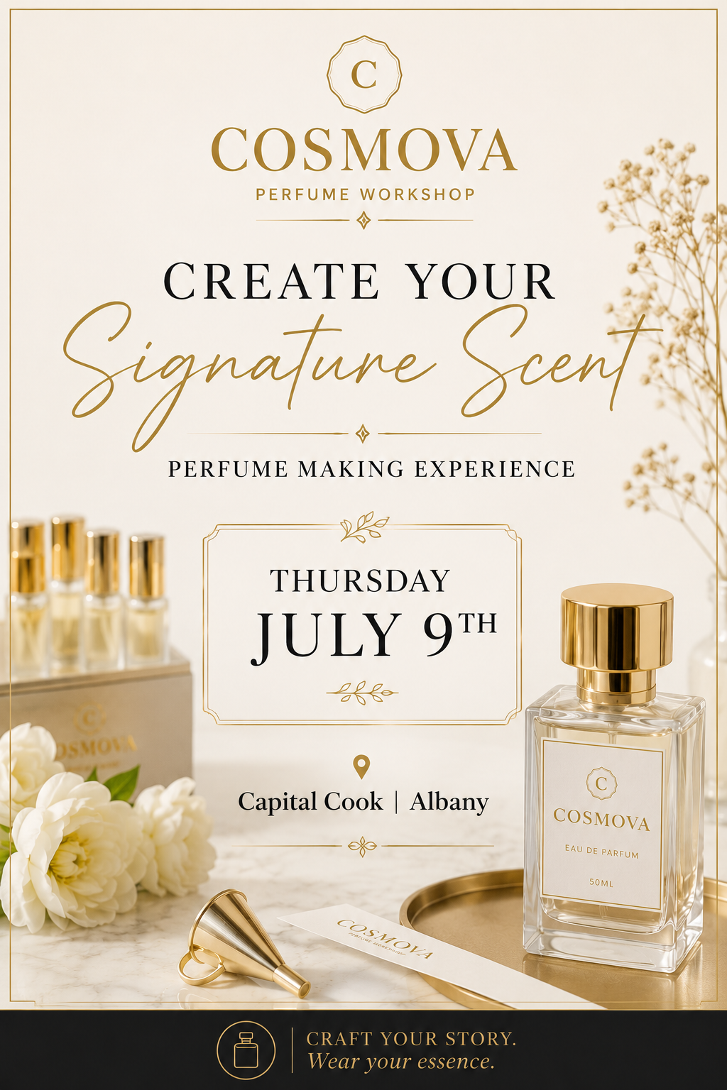 Capital Cooks • Albany | Create Your Signature Scent: Perfume Making Workshop July 9th | Thurs •