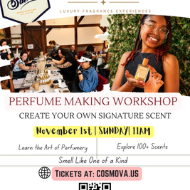 Bard & Baker: Board Game Café | Create Your Signature Scent: Perfume Making Workshop November 1st | SUN• 11AM EST