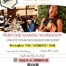 Bard & Baker: Board Game Café | Create Your Signature Scent: Perfume Making Workshop November 14 | SAT • 11AM EST