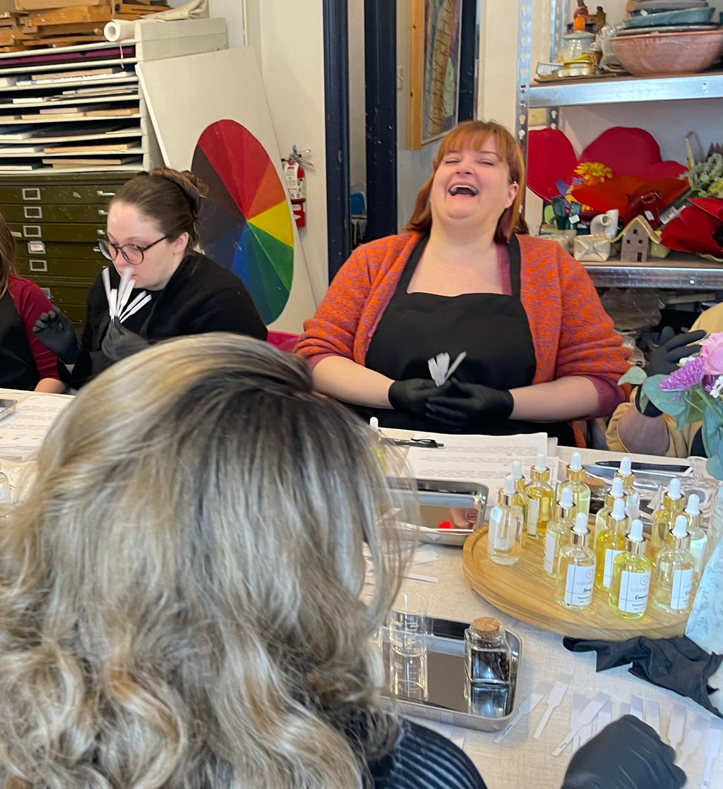 Merriman and Pfister’s Marketplace • Delmar, NY Create Your Signature Scent: Perfume Making Workshop April 18 | SAT • 12PM EST